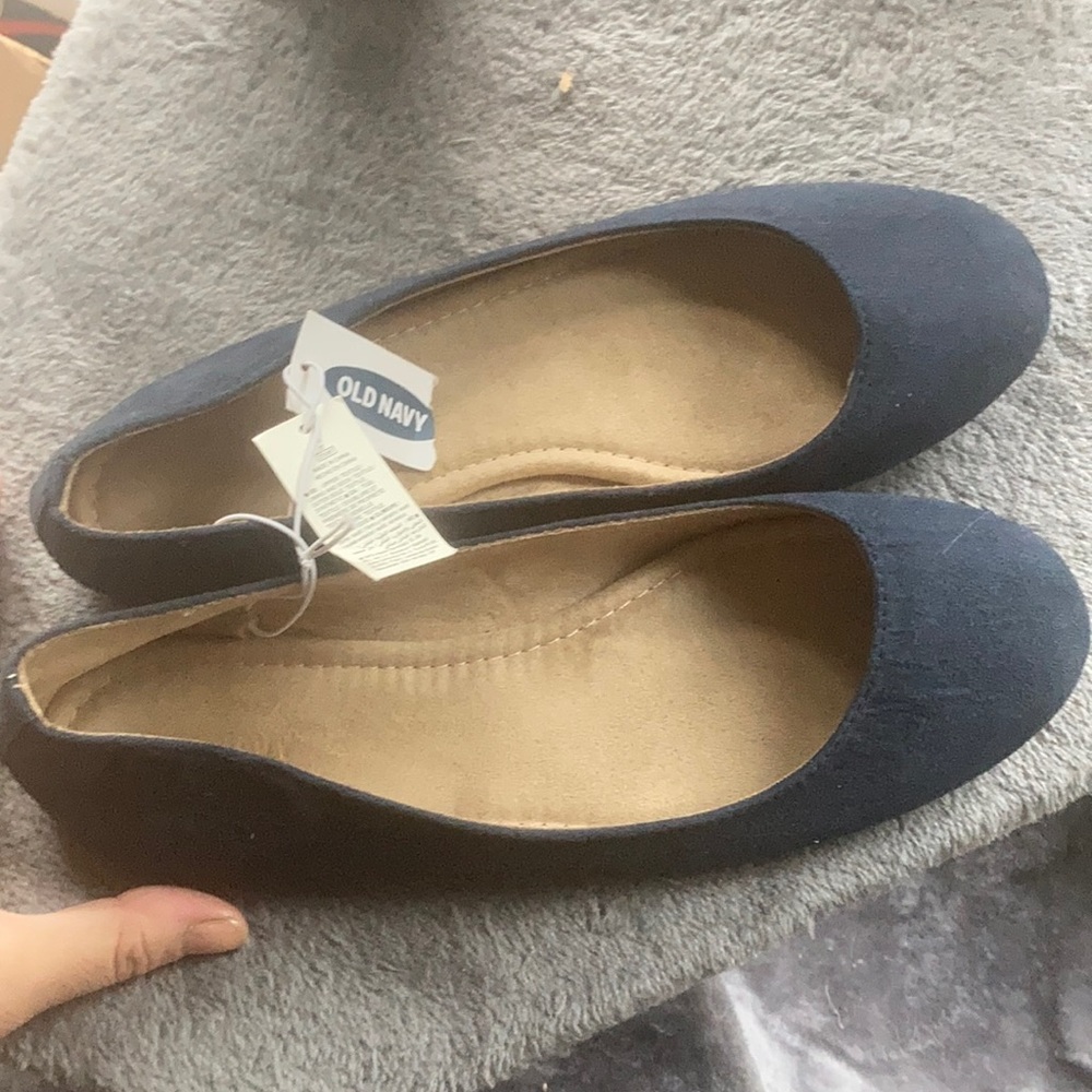 Navy ballet shoes new with tags